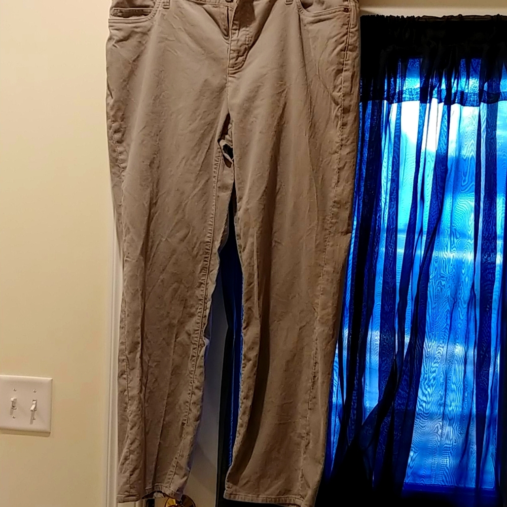 Lands' End Gray Corduroy Pants